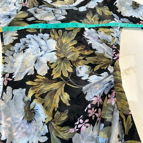 Karen Kane Black Floral Blouse - Picture 6 of 6